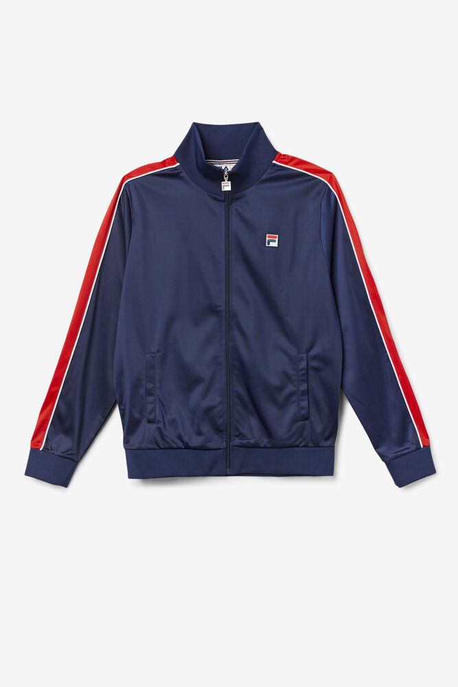 Fila Wicks Track Jacket Navy - Mens - 51274UMSC